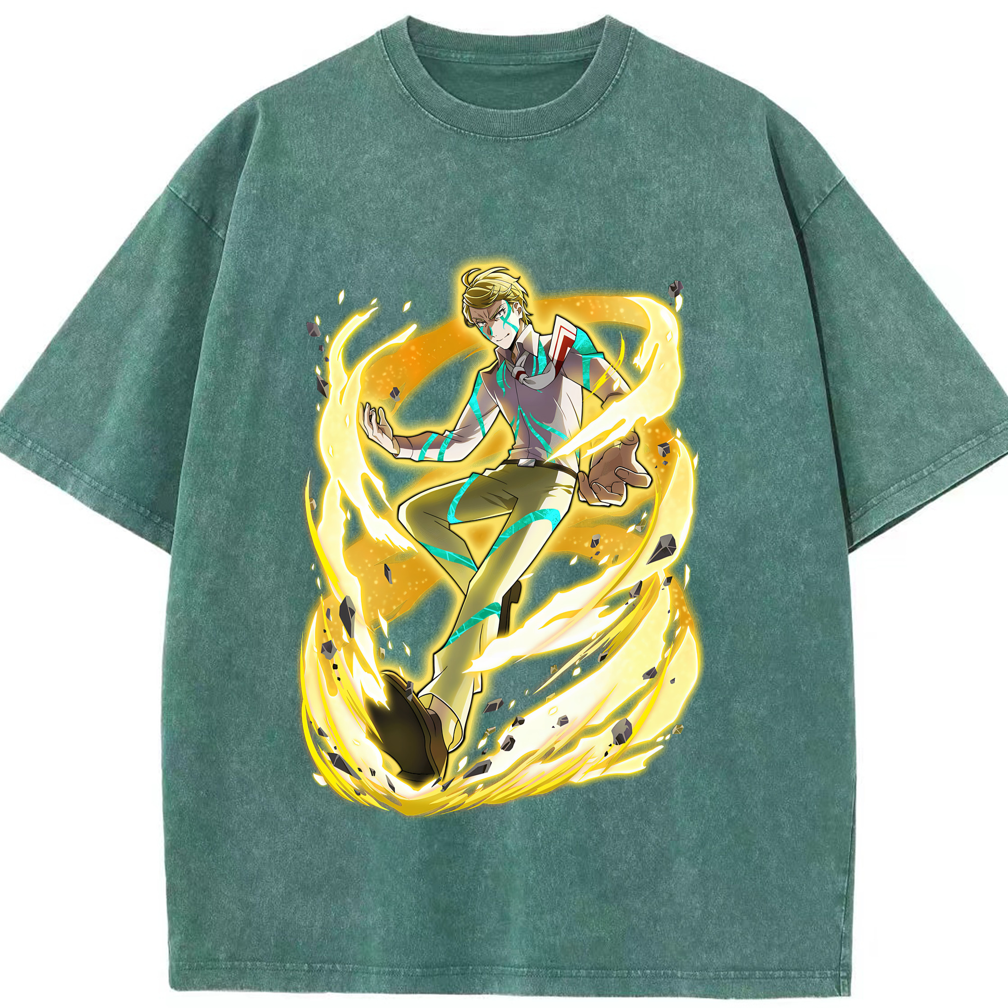 （画像用） 文豪ストレイドッグス Bungo Stray Dogs 綿100% ヴィンテージ風 半袖Tシャツ（フロントプリント）